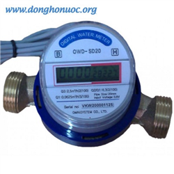 Đồng hồ nước lạnh điện tử OWD-SD20 Đồng hồ nước lạnh điện tử OWD-SD20
